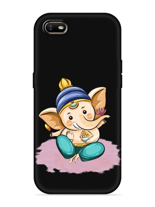 Bal Ganesh Vector Art Embossed Soft Silicone Case for Oppo A1K Zapvi