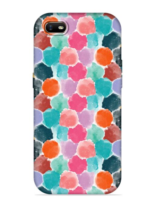 Colorful Seamless Pattern Embossed Soft Silicone Case for Oppo A1K Zapvi