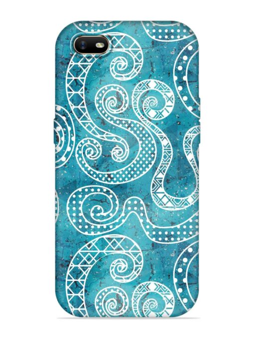 Vintage Curved Seamless Embossed Soft Silicone Case for Oppo A1K Zapvi