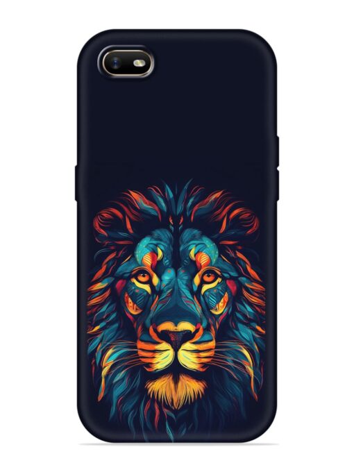 Colorful Lion Embossed Soft Silicone Case for Oppo A1K Zapvi