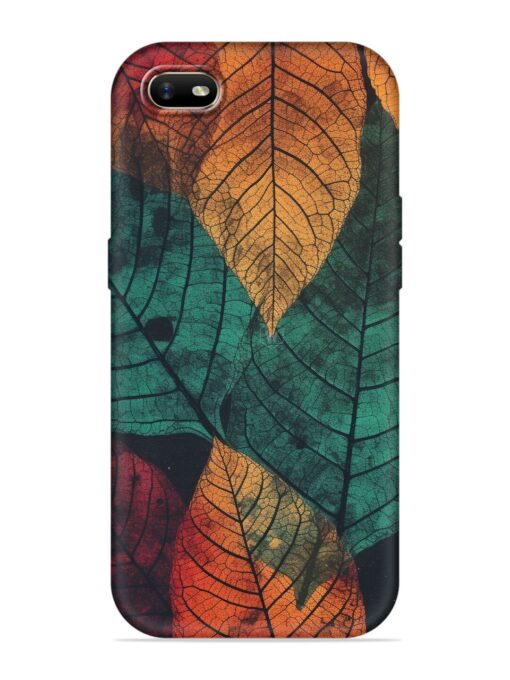 Leaves Artwork Embossed Soft Silicone Case for Oppo A1K