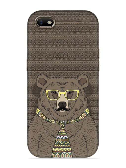 Grizzly Bear Embossed Soft Silicone Case for Oppo A1K Zapvi