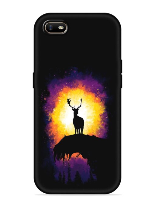 Elk Animal Art Embossed Soft Silicone Case for Oppo A1K Zapvi