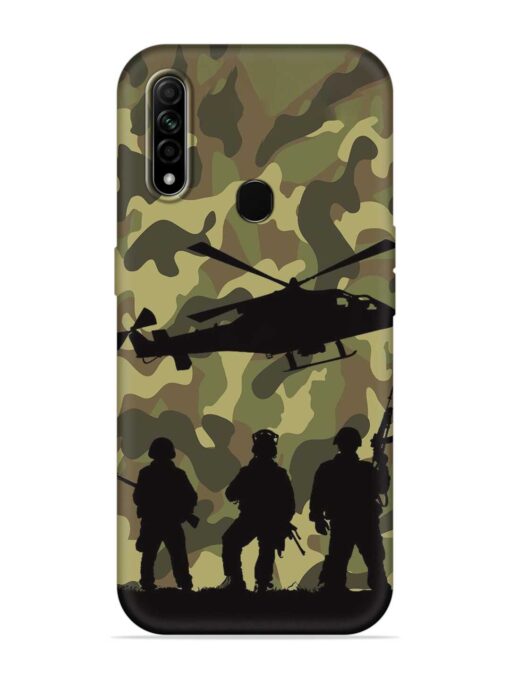 Army Heros Embossed Soft Silicone Case for Oppo A31 Zapvi