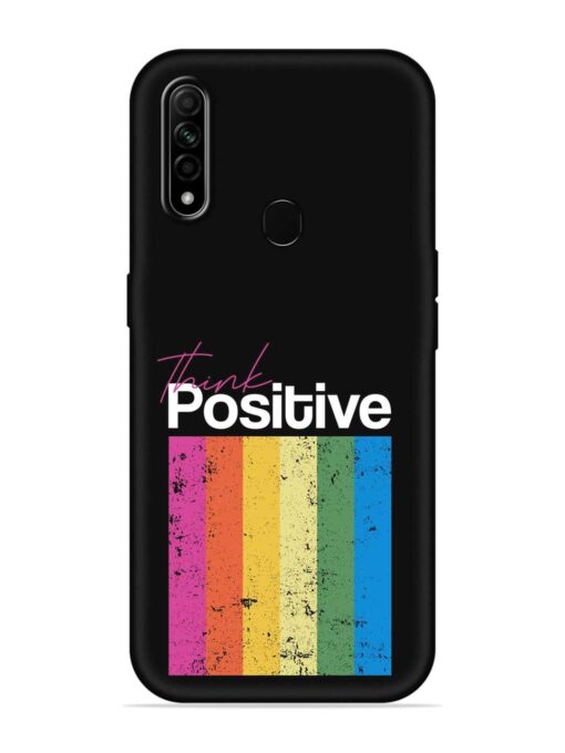 Think Positive Typography Embossed Soft Silicone Case for Oppo A31 Zapvi