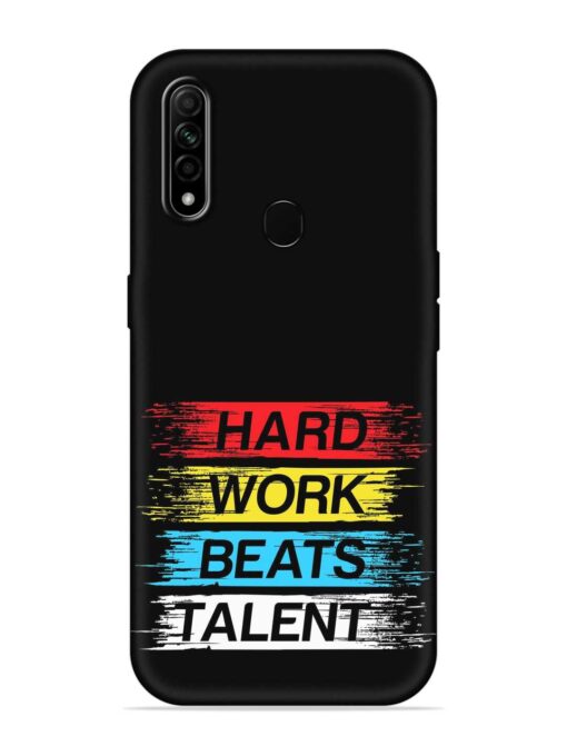 Hard Work Beats Embossed Soft Silicone Case for Oppo A31 Zapvi