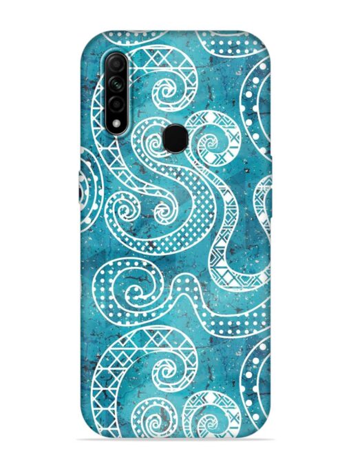 Vintage Curved Seamless Embossed Soft Silicone Case for Oppo A31 Zapvi