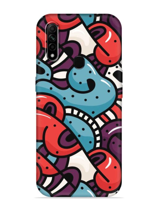 Seamless Backdrop Colorful Embossed Soft Silicone Case for Oppo A31 Zapvi