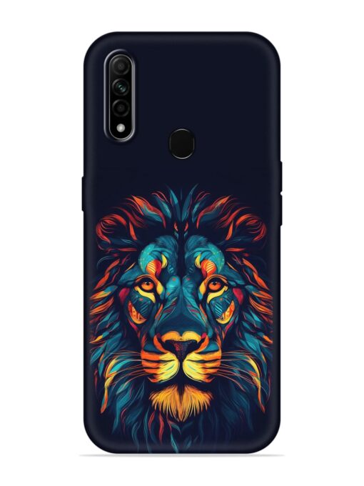 Colorful Lion Embossed Soft Silicone Case for Oppo A31