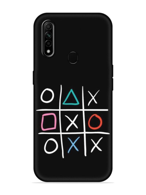 Super Neon Tic-Tac-Toe Embossed Soft Silicone Case for Oppo A31 Zapvi