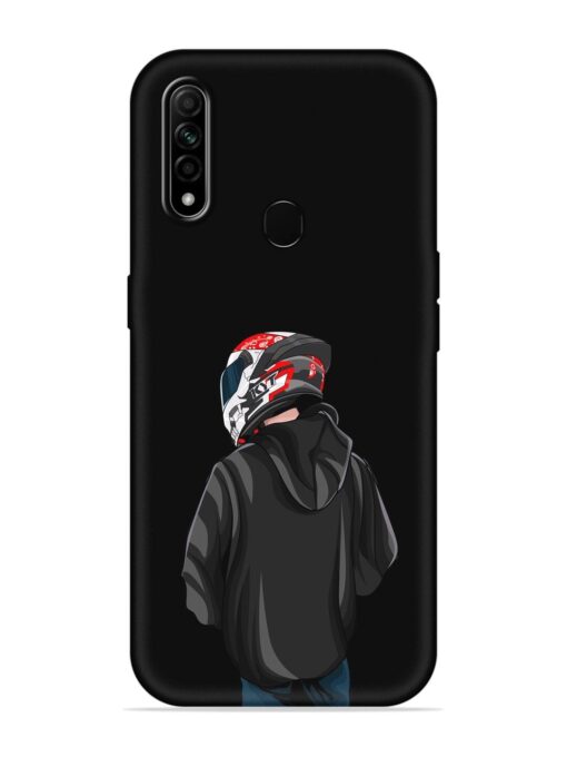 Motorcycle Rider Embossed Soft Silicone Case for Oppo A31 Zapvi