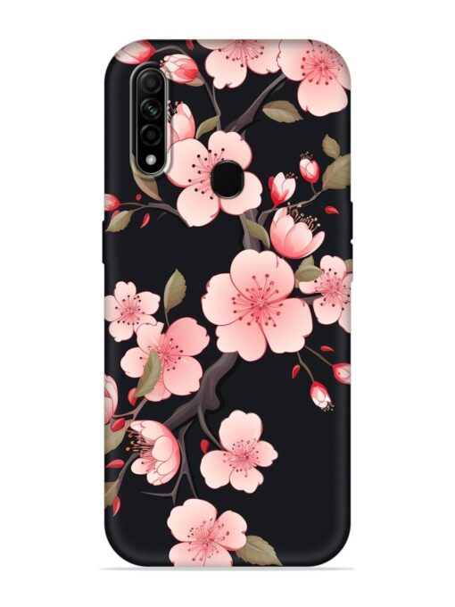 Cherry Blossom Embossed Soft Silicone Case for Oppo A31 Zapvi