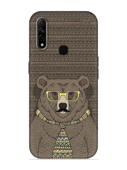 Grizzly Bear Embossed Soft Silicone Case for Oppo A31 Zapvi