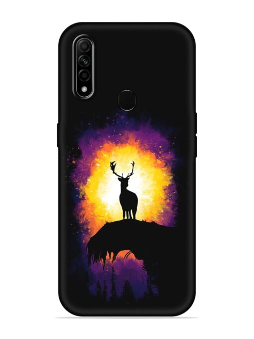 Elk Animal Art Embossed Soft Silicone Case for Oppo A31