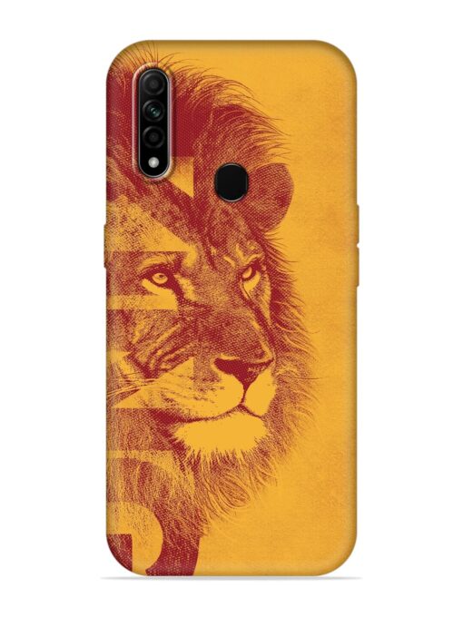 Gold Lion Crown Art Embossed Soft Silicone Case for Oppo A31 Zapvi