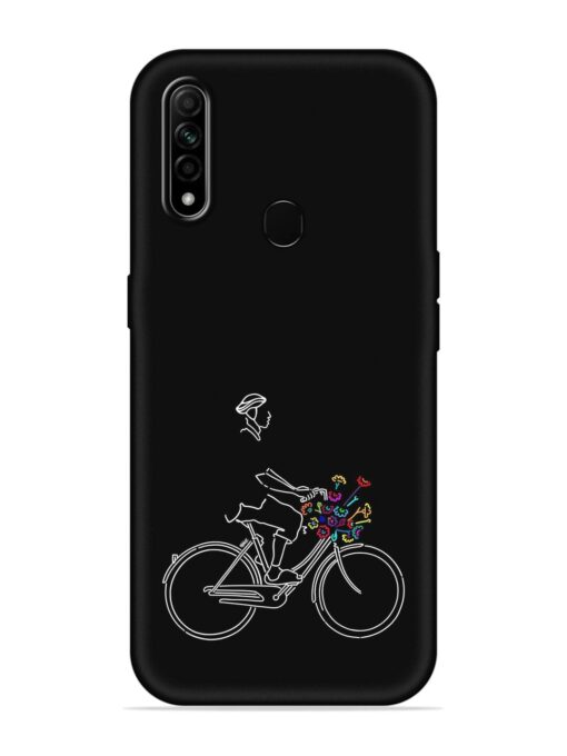 Minimalist Cycle Art Embossed Soft Silicone Case for Oppo A31 Zapvi