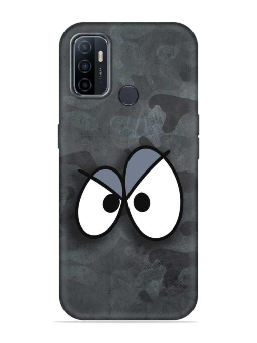 Big Eyes Night Mode Embossed Soft Silicone Case for Oppo A33 (2020)