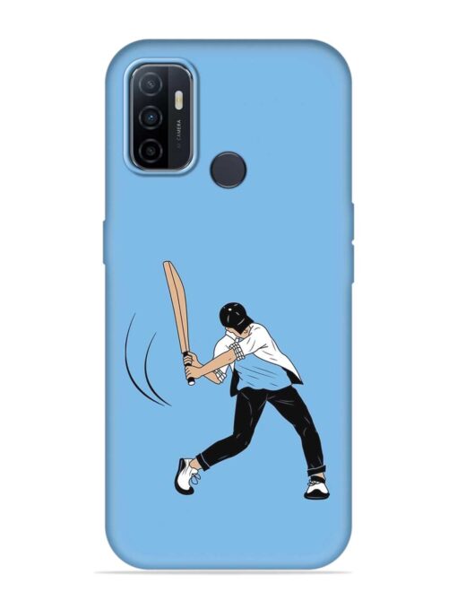 Cricket Gully Boy Embossed Soft Silicone Case for Oppo A33 (2020)