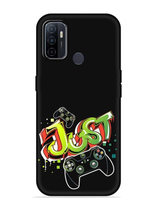 Graffiti Gamepad Illustration Embossed Soft Silicone Case for Oppo A33 (2020) Zapvi