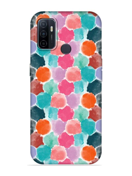 Colorful Seamless Pattern Embossed Soft Silicone Case for Oppo A33 (2020) Zapvi