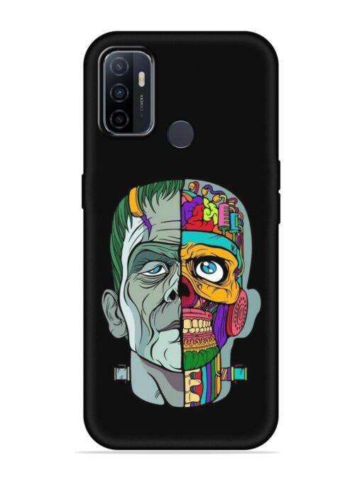 Men Vs Skull Embossed Soft Silicone Case for Oppo A33 (2020)