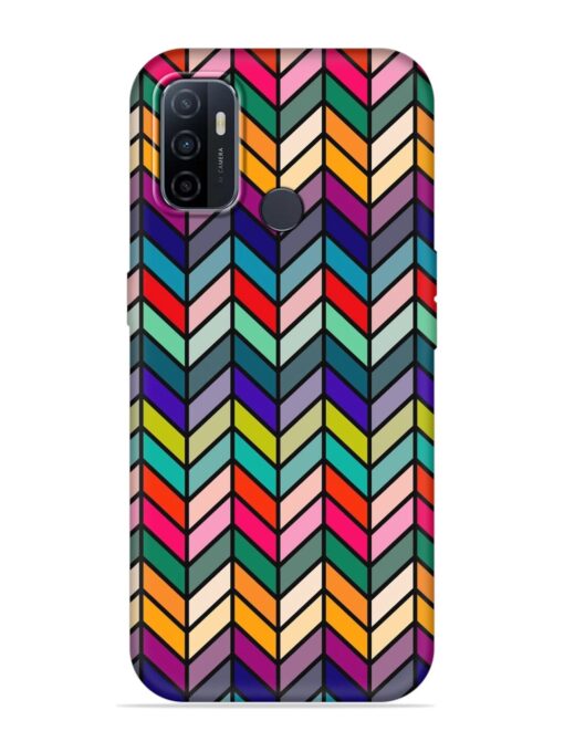 Retro Bauhaus Design Embossed Soft Silicone Case for Oppo A33 (2020) Zapvi