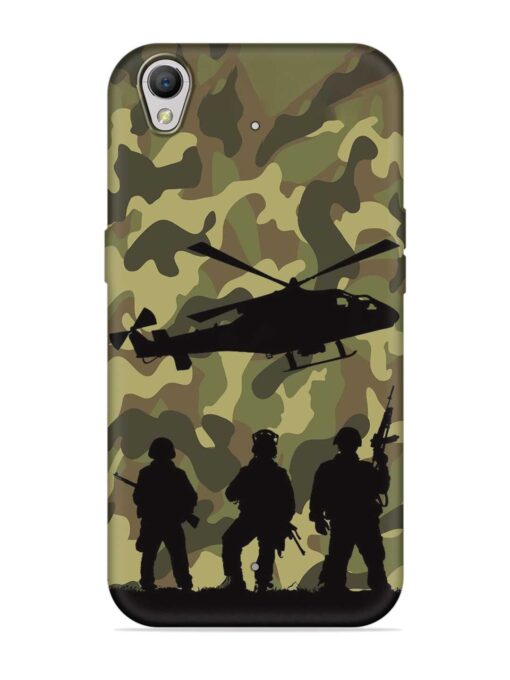 Army Heros Embossed Soft Silicone Case for Oppo A37 Zapvi