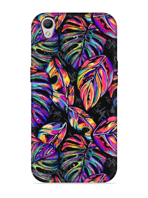 Tropical Seamless Vector Embossed Soft Silicone Case for Oppo A37 Zapvi