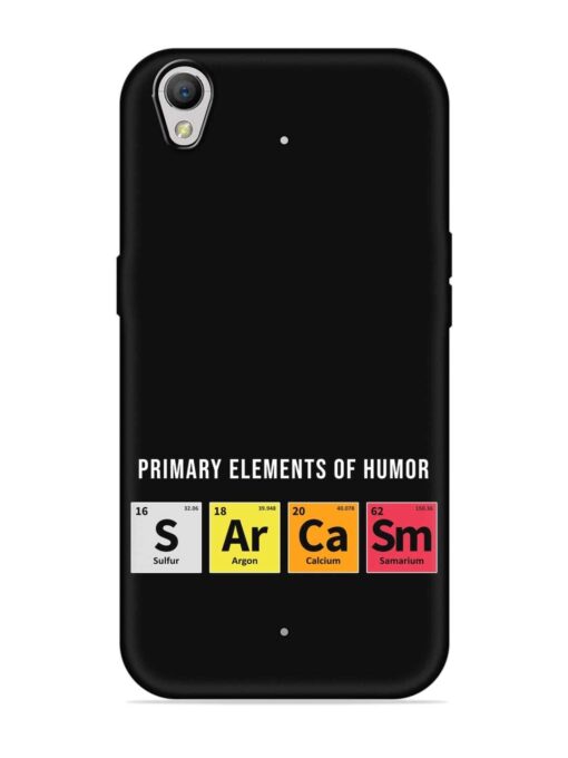 Primary Elements Humor Embossed Soft Silicone Case for Oppo A37 Zapvi