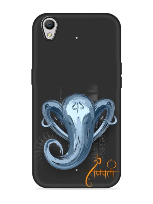 Illustration Lord Ganpati Embossed Soft Silicone Case for Oppo A37 Zapvi