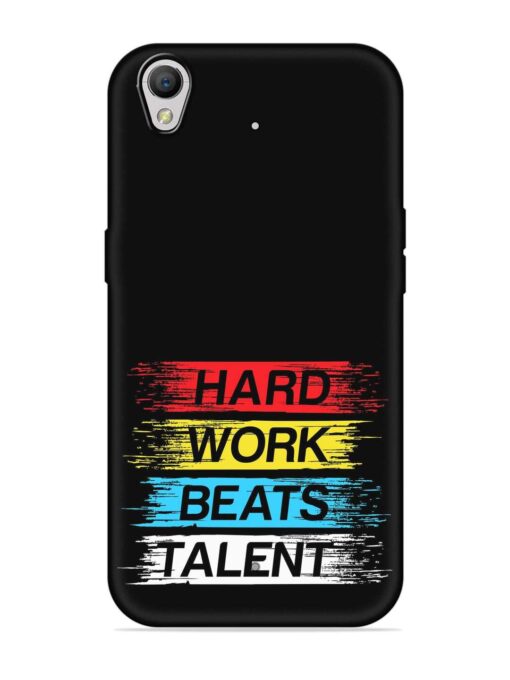 Hard Work Beats Embossed Soft Silicone Case for Oppo A37 Zapvi