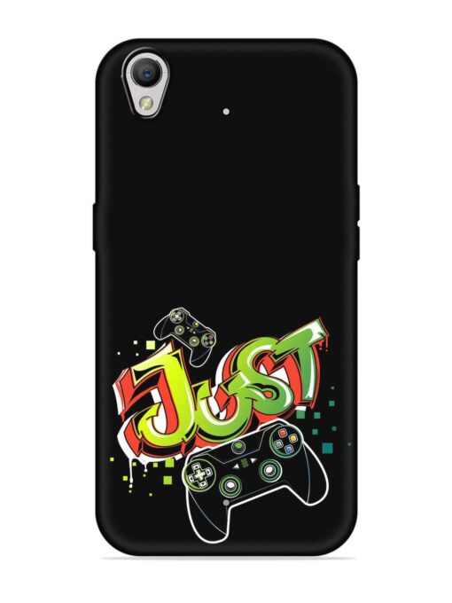 Graffiti Gamepad Illustration Embossed Soft Silicone Case for Oppo A37 Zapvi