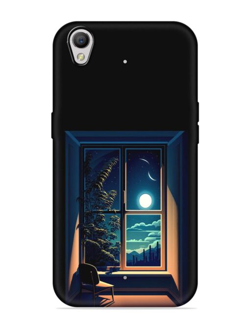 Night View At Window Embossed Soft Silicone Case for Oppo A37 Zapvi