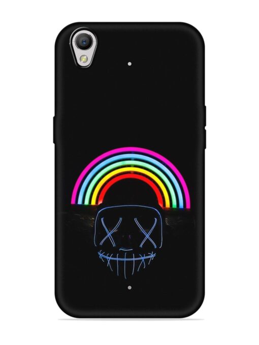 Mask Rainbow Embossed Soft Silicone Case for Oppo A37