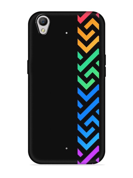 Colorshape Stripes Embossed Soft Silicone Case for Oppo A37 Zapvi