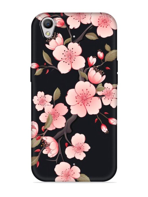 Cherry Blossom Embossed Soft Silicone Case for Oppo A37 Zapvi