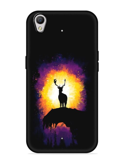 Elk Animal Art Embossed Soft Silicone Case for Oppo A37 Zapvi