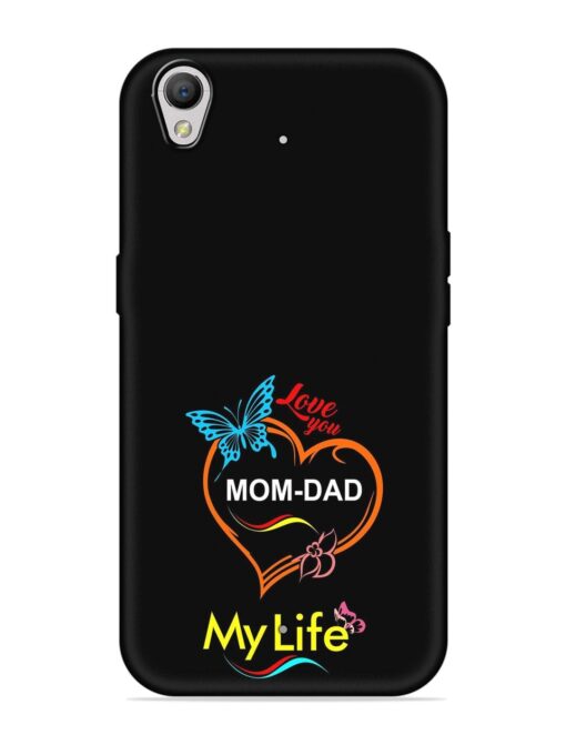 Love You Mom Dad Embossed Soft Silicone Case for Oppo A37