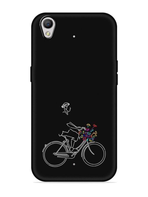 Minimalist Cycle Art Embossed Soft Silicone Case for Oppo A37