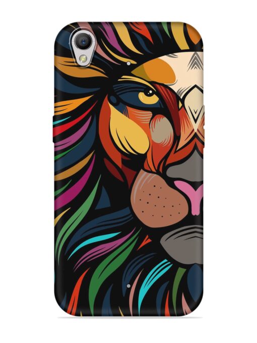 Trippy Lion Art Embossed Soft Silicone Case for Oppo A37 Zapvi