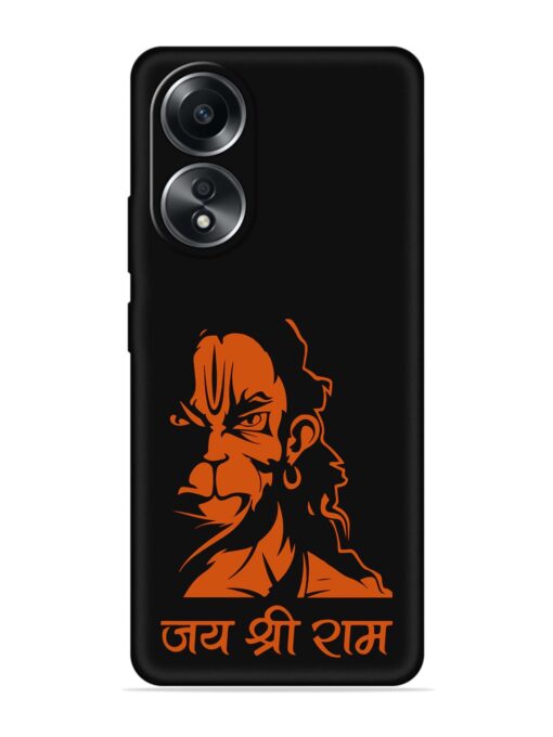 Angry Hanuman Embossed Soft Silicone Case for Oppo A38 Zapvi