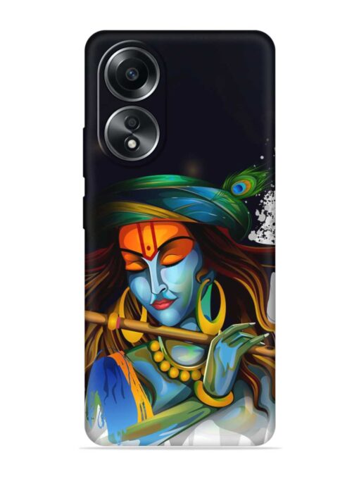 Krishna Art Embossed Soft Silicone Case for Oppo A38 Zapvi