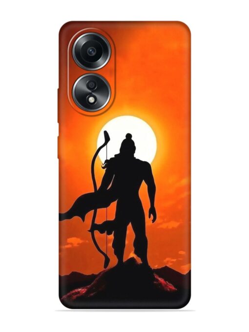 Shree Ram Embossed Soft Silicone Case for Oppo A38 Zapvi