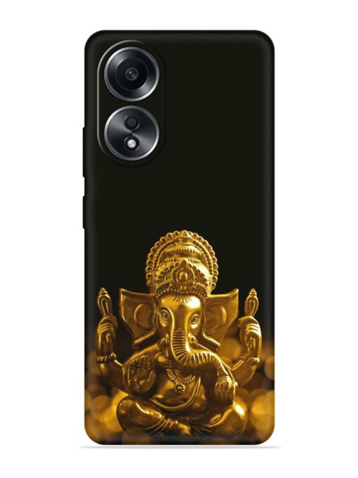 Lord Ganesha Indian Festival Embossed Soft Silicone Case for Oppo A38