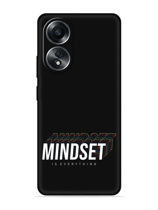 Mindset Everything Slogan Embossed Soft Silicone Case for Oppo A38