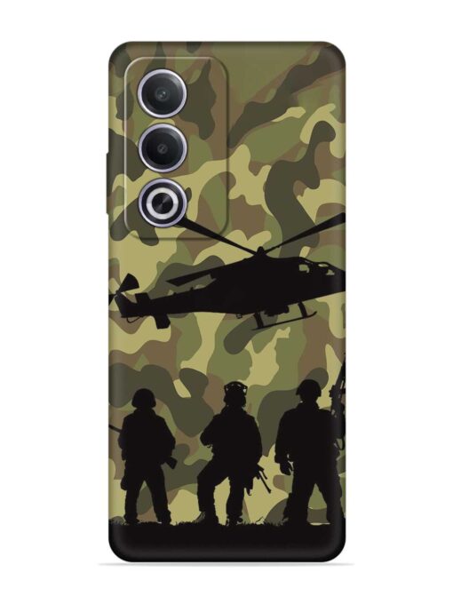 Army Heros Embossed Soft Silicone Case for Oppo A3 Pro (5G) Zapvi