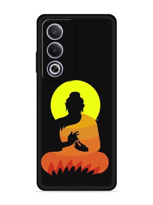 Buddha Art Black Embossed Soft Silicone Case for Oppo A3 Pro (5G) Zapvi