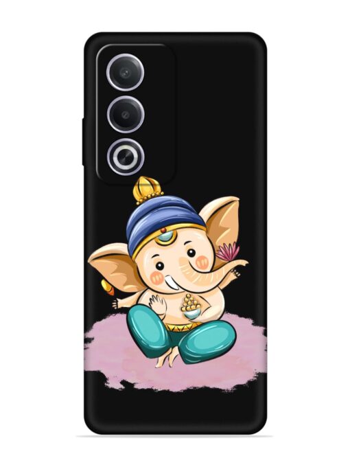 Bal Ganesh Vector Art Embossed Soft Silicone Case for Oppo A3 Pro (5G) Zapvi