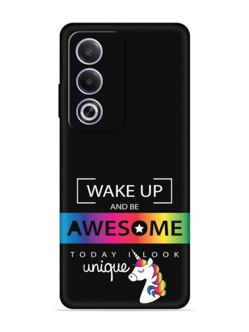 Inspirational Quote Unicorn Embossed Soft Silicone Case for Oppo A3 Pro (5G) Zapvi