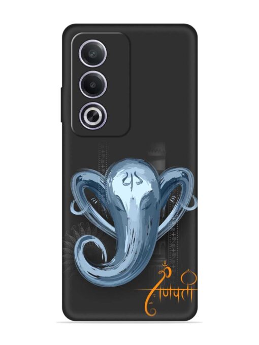 Illustration Lord Ganpati Embossed Soft Silicone Case for Oppo A3 Pro (5G) Zapvi